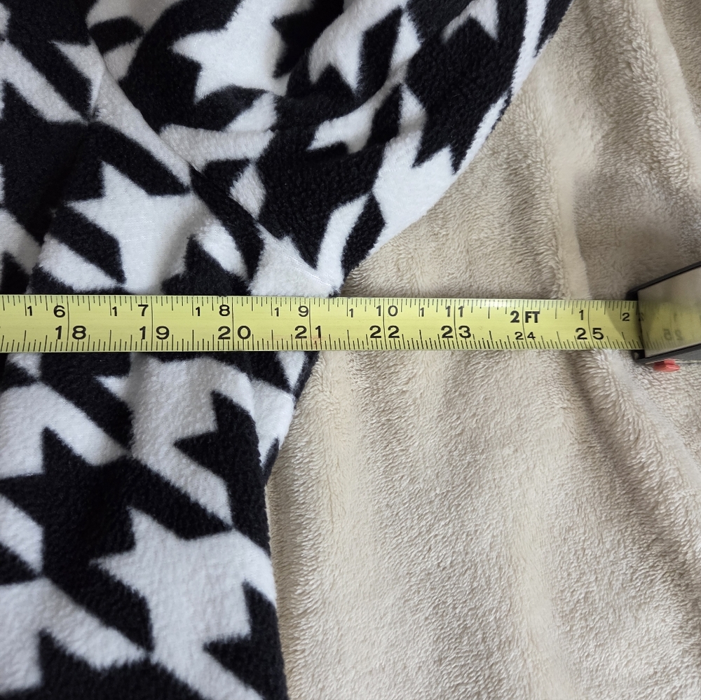 BOB MACKIE Houndstooth Fleece Swing Coat | Sz. Large - Picture 7 of 8